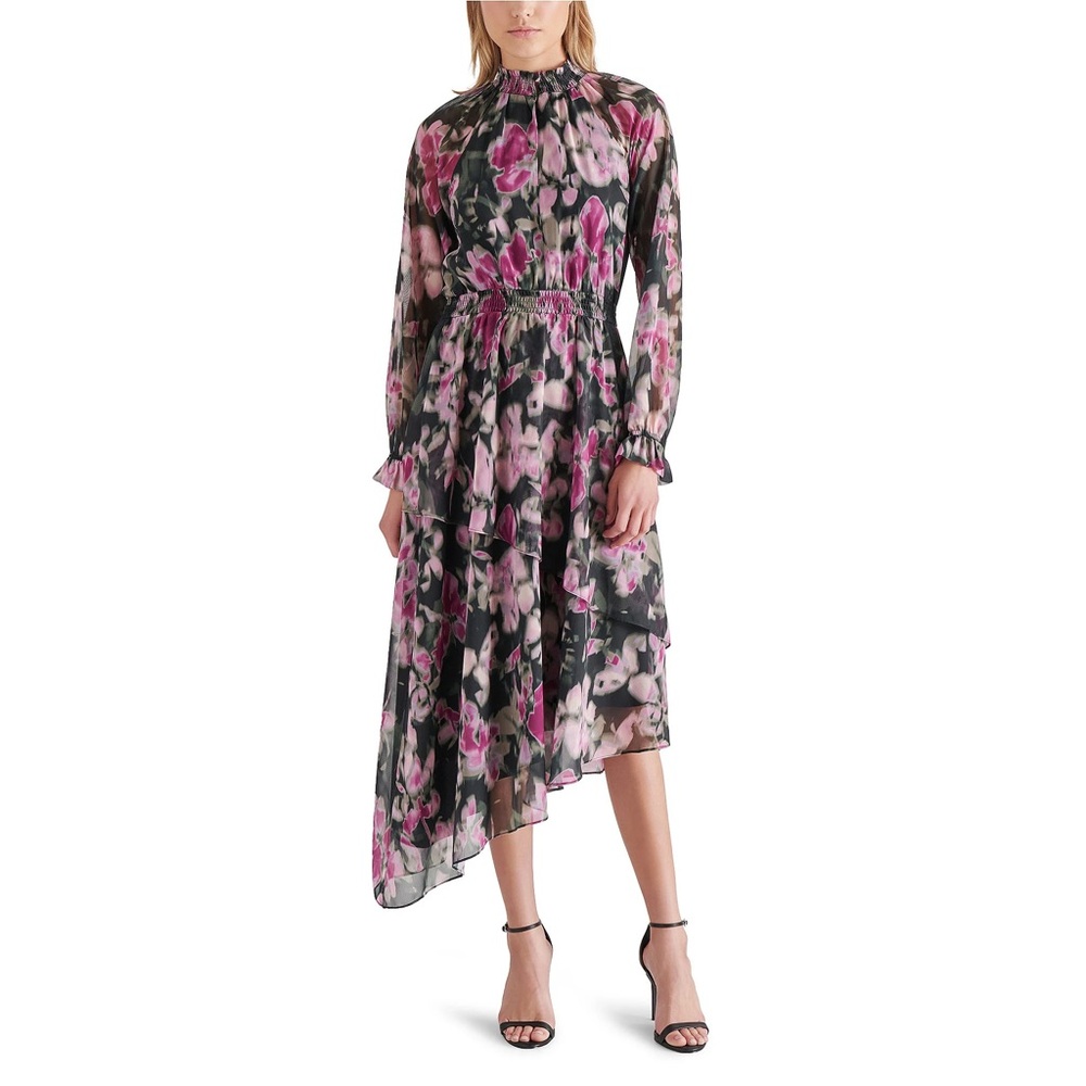 Steve Madden NEW Starla Chiffon Floral Boho Coquette Cottagecore Dress Size M